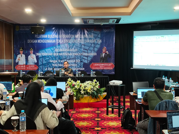 PELATIHAN BIM MODELLER TEKLA STRUCTURES DINAS PUPR KOTA BANJARMASIN TAHUN ANGGARAN 2025 ( HARI KE 2, RABU 20 AGUSTUS 2025 )