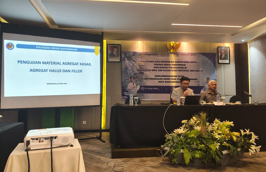 SERTIFIKASI TENAGA KERJA KONSTRUKSI KLASIFIKASI SIPIL SUB KLASIFIKASI MATERIAL DAN JALAN DINAS PUPR KOTA BANJARMASIN TAHUN ANGGARAN 2026