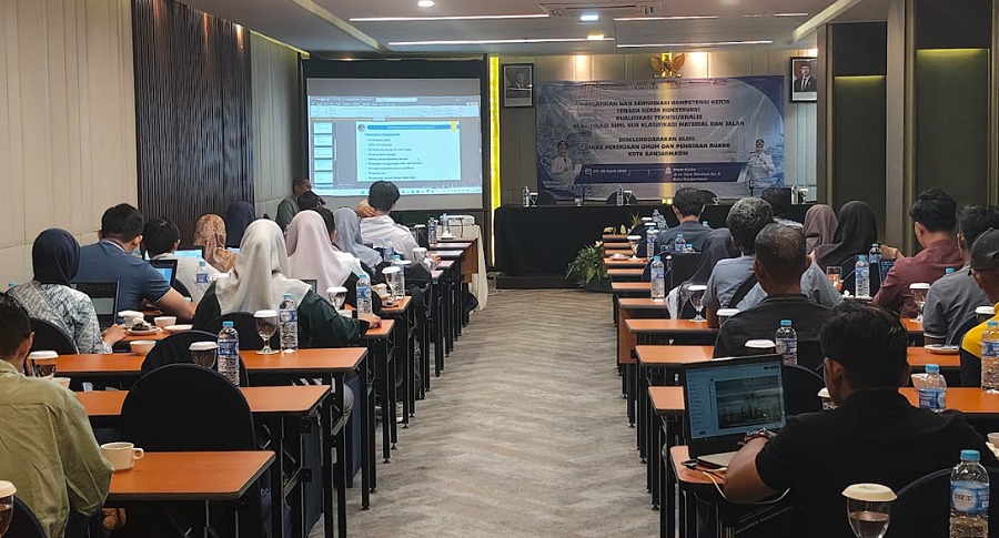 SERTIFIKASI TENAGA KERJA KONSTRUKSI KLASIFIKASI SIPIL SUB KLASIFIKASI MATERIAL DAN JALAN DINAS PUPR KOTA BANJARMASIN TAHUN ANGGARAN 2026